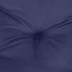 vidaXL Coussins de chaise à dossier haut lot de 2 bleu marine