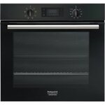 Four électrique encastrable pyrolyse chaleur tournante hotpoint fa2 540 p bl ha - noir - 66l - multifonction