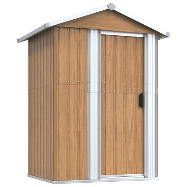 vidaXL Abri de jardin Marron 126x97 5x177 cm Acier galvanisé
