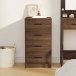 vidaXL Buffet Chêne marron 40 x 41 x 75 cm Bois d'ingénierie