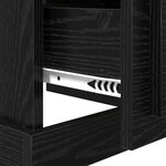 vidaXL Cabinet de chevet 2 Pièces Chêne noir 39 x 39 x 47.5 cm