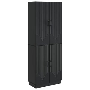 vidaXL Ensemble de Meubles 2 Pièces Noir Bois d'ingénierie
