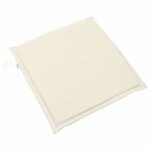 vidaXL Coussins de siège de jardin lot de 6 crème 45x45x2 cm carré