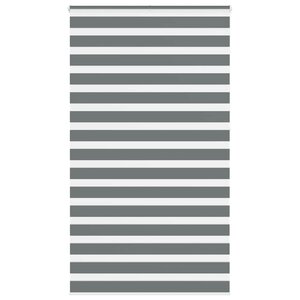 vidaXL Store zèbre gris foncé largeur du tissu 125 9 cm polyester