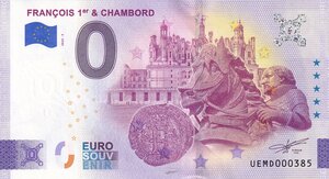 France 0 Euro Souvenir - François Ie et Chambord - 2025