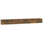 vidaXL Armoires murales 2Pièces Chêne fumé 102x30x20 cm Bois d'ingénierie