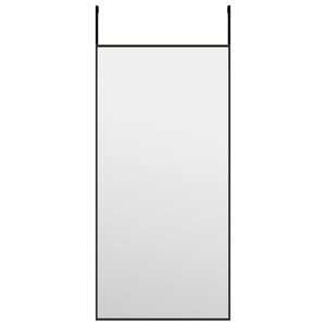 vidaXL Miroir de porte Noir 30x60 cm Verre et aluminium