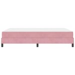 vidaXL Lit boxspring avec matelas Rose 140 x 190 cm Velours