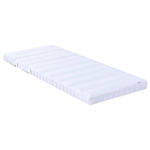 vidaXL Matelas en mousse Blanc 80 x 200 cm tissu