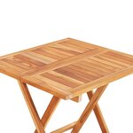 vidaXL Ensemble de bistro 3 Pièces avec coussins bleu royal Bois de teck