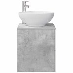 vidaXL Vanité de lavabo mural Gris béton 49 5 x 44 5 x 66 5 cm