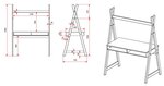 Kiddy Bureau Tipi pour enfant