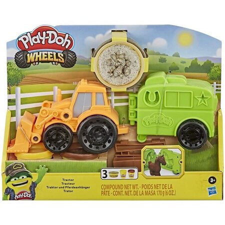 Play-doh wheels  pâte a modeler - le tracteur