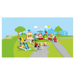 Lego 10956 duplo town le parc d'attractions jouet enfant 2+ ans avec train  carrousel et grande roue