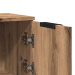 vidaXL Buffets 2 Pièces chêne artisanal 30x30x70 cm bois d'ingénierie
