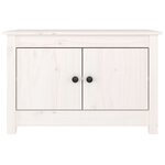 vidaXL Armoire à chaussures Blanc 70x38x45 5 cm Bois de pin massif