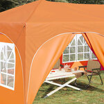 vidaXL Tente de fête pop-up 575 x 288 x 245 cm Orange Tissu Oxford