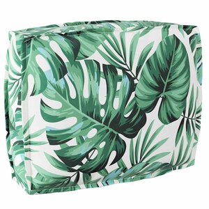 vidaXL Coussin pour dossier de palette Floral Motif de feuille