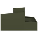 vidaXL Cache-pot de jardin Vert olive 80 x 80 x 50 cm