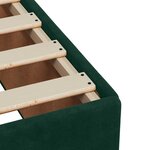 vidaXL Cadre de lit sans matelas vert foncé 140x200 cm velours