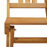 vidaXL Chaises de bistrot d'extérieur Naturel Bois d'Acacia Massif