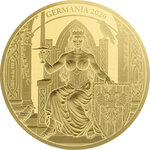 Monnaie GERMANIA Queen on the Throne 1/200 Oz Or 5 Mark Germania 2026