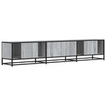 vidaXL Meuble TV sonoma gris 210x35x41 cm bois d'ingénierie