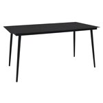 vidaXL Ensemble à manger de jardin 9 Pièces noir rotin PVC