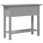 vidaXL Table console BODO gris 91x35x74 cm bois de pin massif