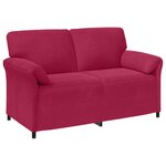 vidaXL Sofa 2 places Bordeaux 158 x 83 x 95 cm Velours
