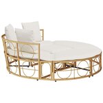 vidaXL Chaise longue d'extérieur sans auvent résine tressée