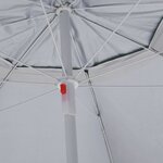 vidaXL Parasol de plage avec parois latérales vert 215 cm