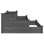 vidaXL Lit surélevé de jardin gris 120x120x56 cm bois massif de sapin