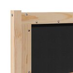 vidaXL Tête de lit Autre Marron 120 cm Bois massif en pin