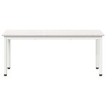 vidaXL banc Blanc 110 x 35 x 45 cm Bois de pin massif