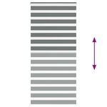 vidaXL Store zèbre gris foncé largeur du tissu 110 9 cm polyester