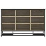 vidaXL Banc à chaussures chêne sonoma bois d'ingénierie et métal