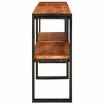 vidaXL Table console Marron 160 x 33 x 75 cm Bois d'Acacia Massif