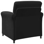 vidaXL Canapé 1 place Noir 88 x 83 x 95 cm Velours