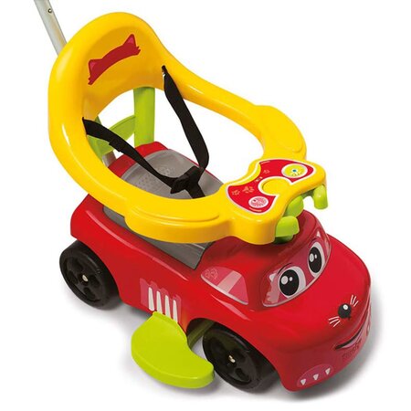 Smoby voiture de course jouet 3 en 1 rouge et jaune - La Poste