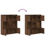 vidaXL Bibliothèque chêne marron 89x24x101 5 cm bois d'ingénierie