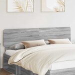 vidaXL Tête de lit Gris Sonoma 200 cm Bois d'ingénierie