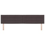vidaXL Tête de lit Autre avec tête de lit Marron foncé 200 cm tissu
