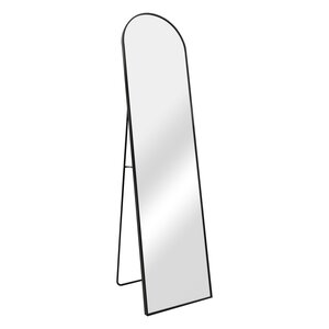 Miroir sur pied psyché inclinable 160 x 40 cm noir 03_0007971