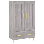 vidaXL Buffet haut sonoma gris 69 5x31x115 cm bois d'ingénierie