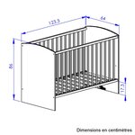 Ensemble duo lit 60x120 et commode