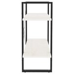 vidaXL Bibliothèque à 2 niveaux Blanc 80x30x70 cm Bois de pin massif