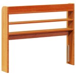 vidaXL Tête de lit avec étagères marron cire 100 cm bois massif de pin