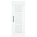 vidaXL Buffet haut Blanc 34 5x34x180 cm Bois d'ingénierie