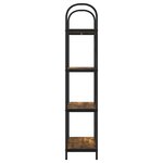 vidaXL Étagère Chêne fumé 60 x 30 x 146 cm Bois d'ingénierie